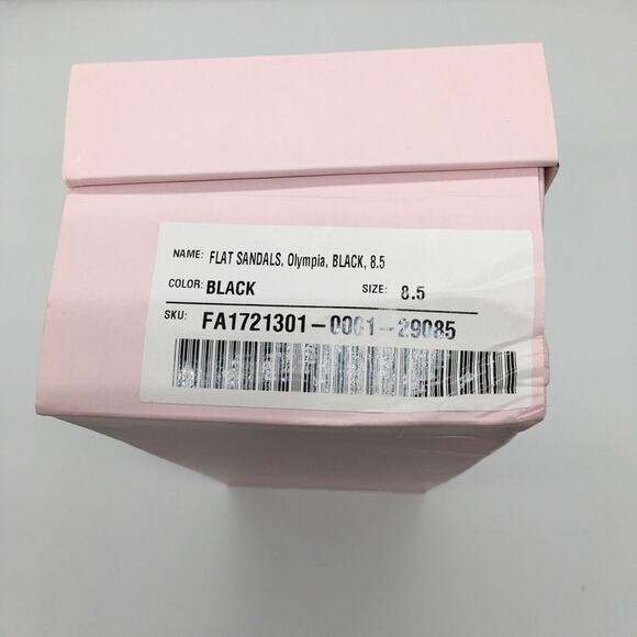 NIB JustFab Olympia Flat Sandal in Black - 8.5 - Picture 8 of 9